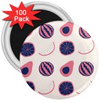 Fruits Halves Pattern Design 3  Magnets (100 pack)