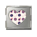 Fruits Halves Pattern Design Mega Link Heart Italian Charm (18mm)
