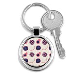 Fruits Halves Pattern Design Key Chain (Round)