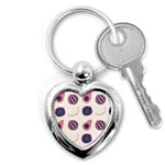 Fruits Halves Pattern Design Key Chain (Heart)
