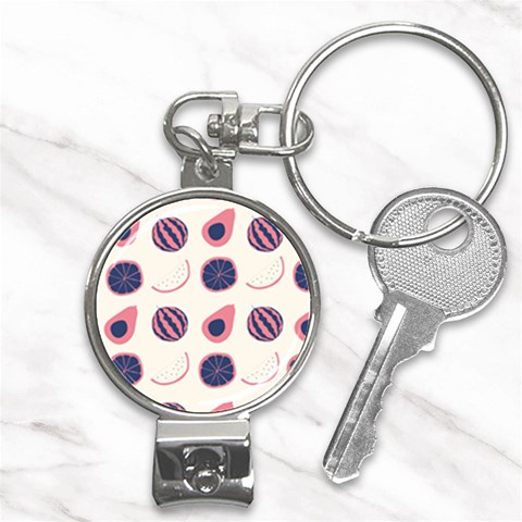 Fruits Halves Pattern Design Nail Clippers Key Chain from ArtsNow.com Front