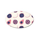 Fruits Halves Pattern Design Sticker Oval (100 pack)