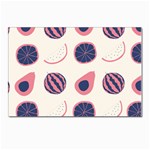 Fruits Halves Pattern Design Postcards 5  x 7  (Pkg of 10)