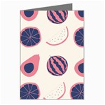 Fruits Halves Pattern Design Greeting Cards (Pkg of 8)