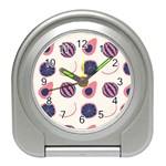 Fruits Halves Pattern Design Travel Alarm Clock