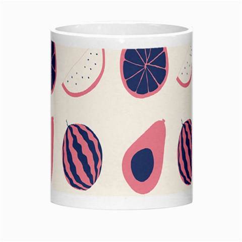 Fruits Halves Pattern Design Morph Mug from ArtsNow.com Center