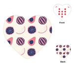 Fruits Halves Pattern Design Playing Cards Single Design (Heart)