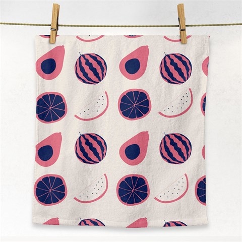 Fruits Halves Pattern Design Face Towel from ArtsNow.com Front