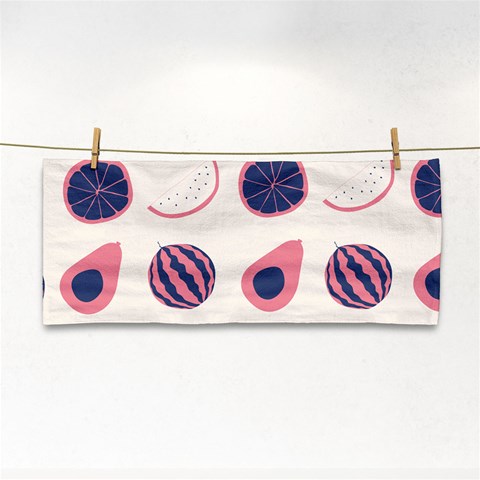 Fruits Halves Pattern Design Hand Towel from ArtsNow.com Front