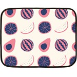 Fruits Halves Pattern Design Fleece Blanket (Mini)