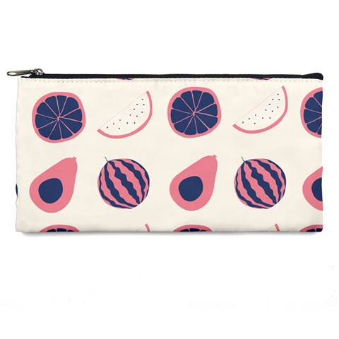 Fruits Halves Pattern Design Pencil Case from ArtsNow.com Front