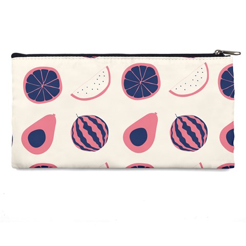 Fruits Halves Pattern Design Pencil Case from ArtsNow.com Back