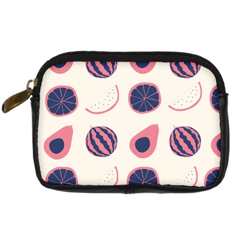 Fruits Halves Pattern Design Digital Camera Leather Case from ArtsNow.com Front