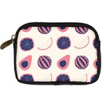 Fruits Halves Pattern Design Digital Camera Leather Case