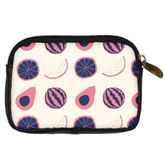 Fruits Halves Pattern Design Digital Camera Leather Case from ArtsNow.com Back
