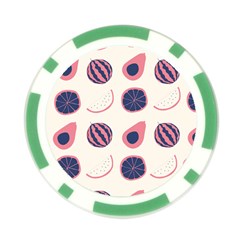 Fruits Halves Pattern Design Poker Chip Card Guard (10 pack) from ArtsNow.com Back