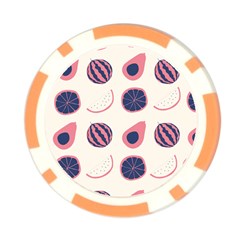 Fruits Halves Pattern Design Poker Chip Card Guard (10 pack) from ArtsNow.com Back