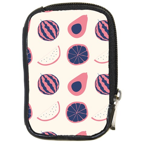 Fruits Halves Pattern Design Compact Camera Leather Case from ArtsNow.com Front