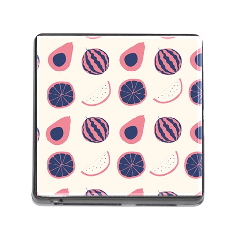 Fruits Halves Pattern Design Memory Card Reader (Square 5 Slot) from ArtsNow.com Front