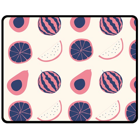 Fruits Halves Pattern Design Fleece Blanket (Medium) from ArtsNow.com 60 x50  Blanket Front