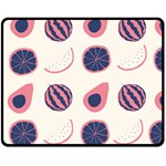 Fruits Halves Pattern Design Fleece Blanket (Medium)