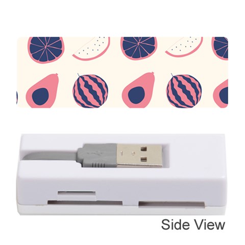 Fruits Halves Pattern Design Memory Card Reader (Stick) from ArtsNow.com Front