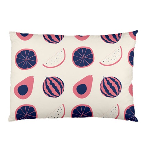 Fruits Halves Pattern Design Pillow Case (Two Sides) from ArtsNow.com Front