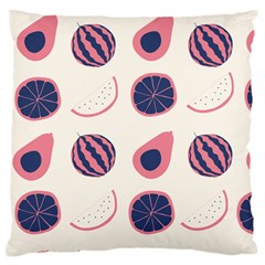 Fruits Halves Pattern Design Large Cushion Case (Two Sides) from ArtsNow.com Back