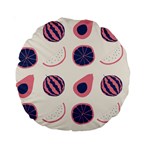 Fruits Halves Pattern Design Standard 15  Premium Round Cushions