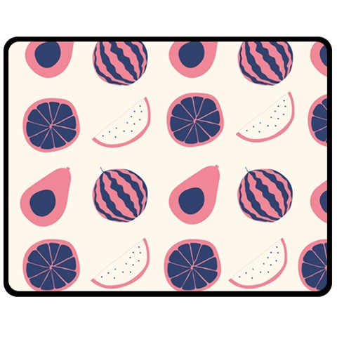 Fruits Halves Pattern Design Two Sides Fleece Blanket (Medium) from ArtsNow.com 58.8 x47.4  Blanket Front