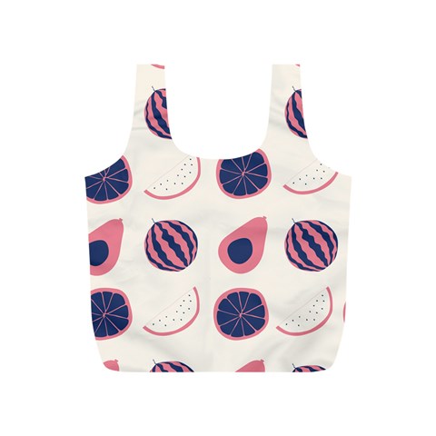 Fruits Halves Pattern Design Full Print Recycle Bag (S) from ArtsNow.com Back