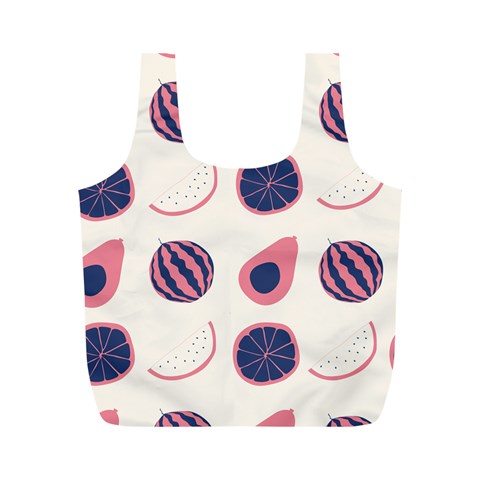 Fruits Halves Pattern Design Full Print Recycle Bag (M) from ArtsNow.com Front