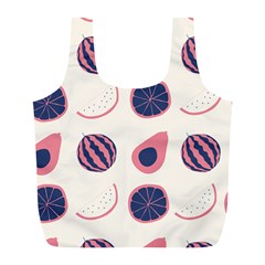 Fruits Halves Pattern Design Full Print Recycle Bag (L) from ArtsNow.com Back