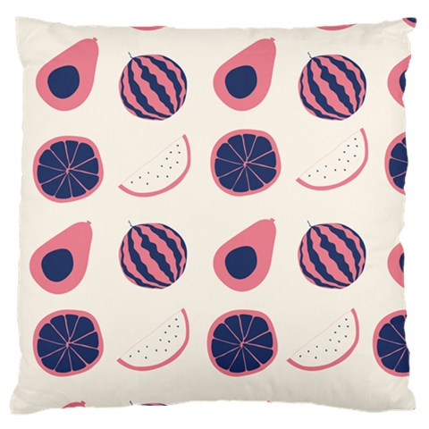 Fruits Halves Pattern Design Large Premium Plush Fleece Cushion Case (One Side) from ArtsNow.com Front
