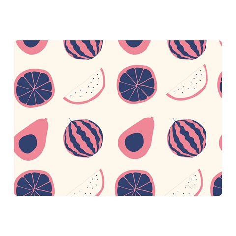 Fruits Halves Pattern Design Two Sides Premium Plush Fleece Blanket (Mini) from ArtsNow.com 35 x27  Blanket Front