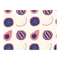 Fruits Halves Pattern Design Two Sides Premium Plush Fleece Blanket (Mini) from ArtsNow.com 35 x27  Blanket Back