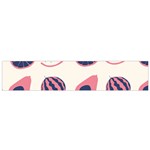 Fruits Halves Pattern Design Small Premium Plush Fleece Scarf