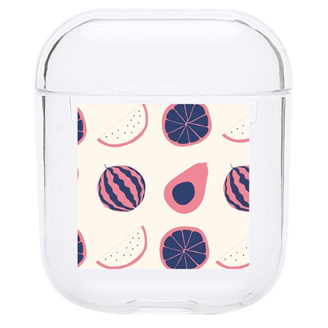Fruits Halves Pattern Design Hard PC AirPods 1/2 Case from ArtsNow.com Front