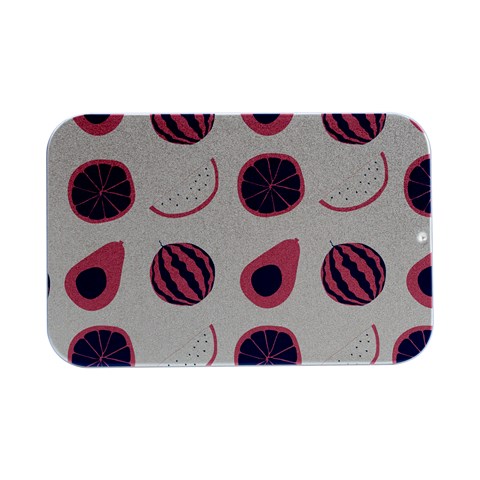 Fruits Halves Pattern Design Open Lid Metal Box (Silver)   from ArtsNow.com Front