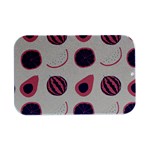 Fruits Halves Pattern Design Open Lid Metal Box (Silver)  