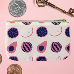 Fruits Halves Pattern Design Large Coin Purse from ArtsNow.com Back