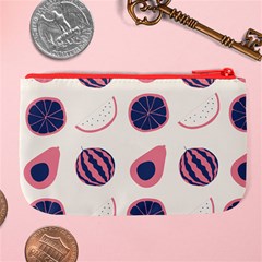 Fruits Halves Pattern Design Large Coin Purse from ArtsNow.com Back