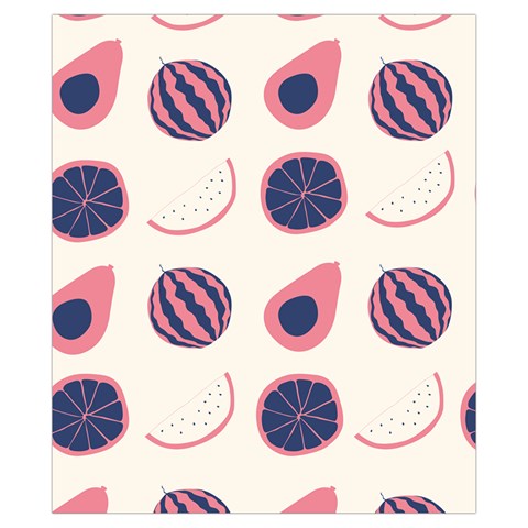 Fruits Halves Pattern Design Drawstring Pouch (XS) from ArtsNow.com Front