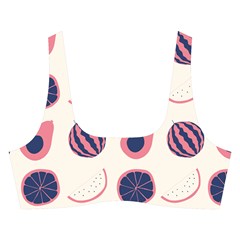 Fruits Halves Pattern Design Cross Back Hipster Bikini Set from ArtsNow.com Front