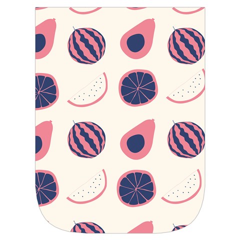 Fruits Halves Pattern Design Waist Pouch (Small) from ArtsNow.com Front Pocket