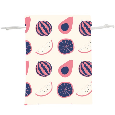 Fruits Halves Pattern Design Lightweight Drawstring Pouch (XL) from ArtsNow.com Front