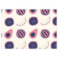 Fruits Halves Pattern Design Wristlet Pouch Bag (Small) from ArtsNow.com Belt Loop