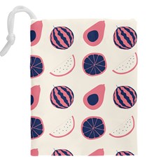 Fruits Halves Pattern Design Drawstring Pouch (4XL) from ArtsNow.com Back