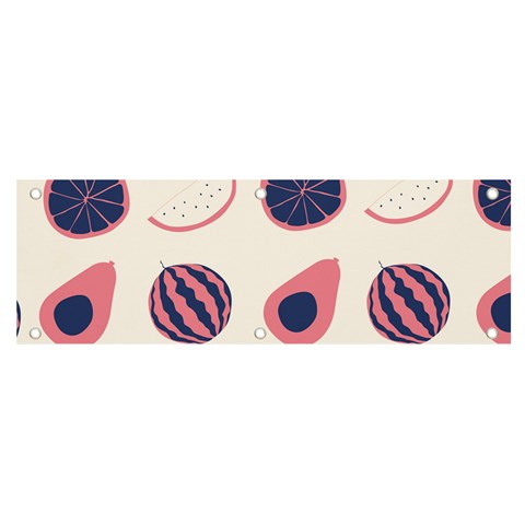 Fruits Halves Pattern Design Banner and Sign 6  x 2  from ArtsNow.com Front