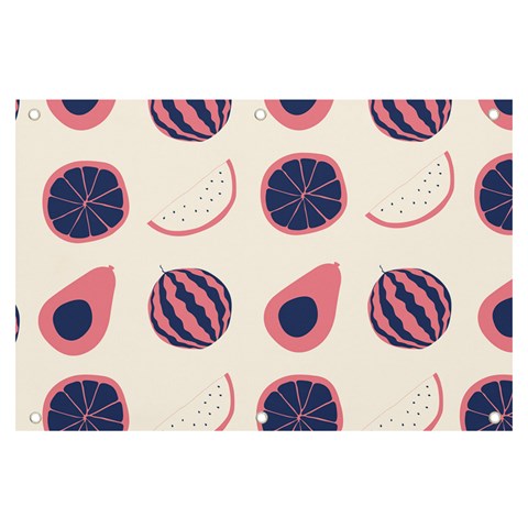 Fruits Halves Pattern Design Banner and Sign 6  x 4  from ArtsNow.com Front